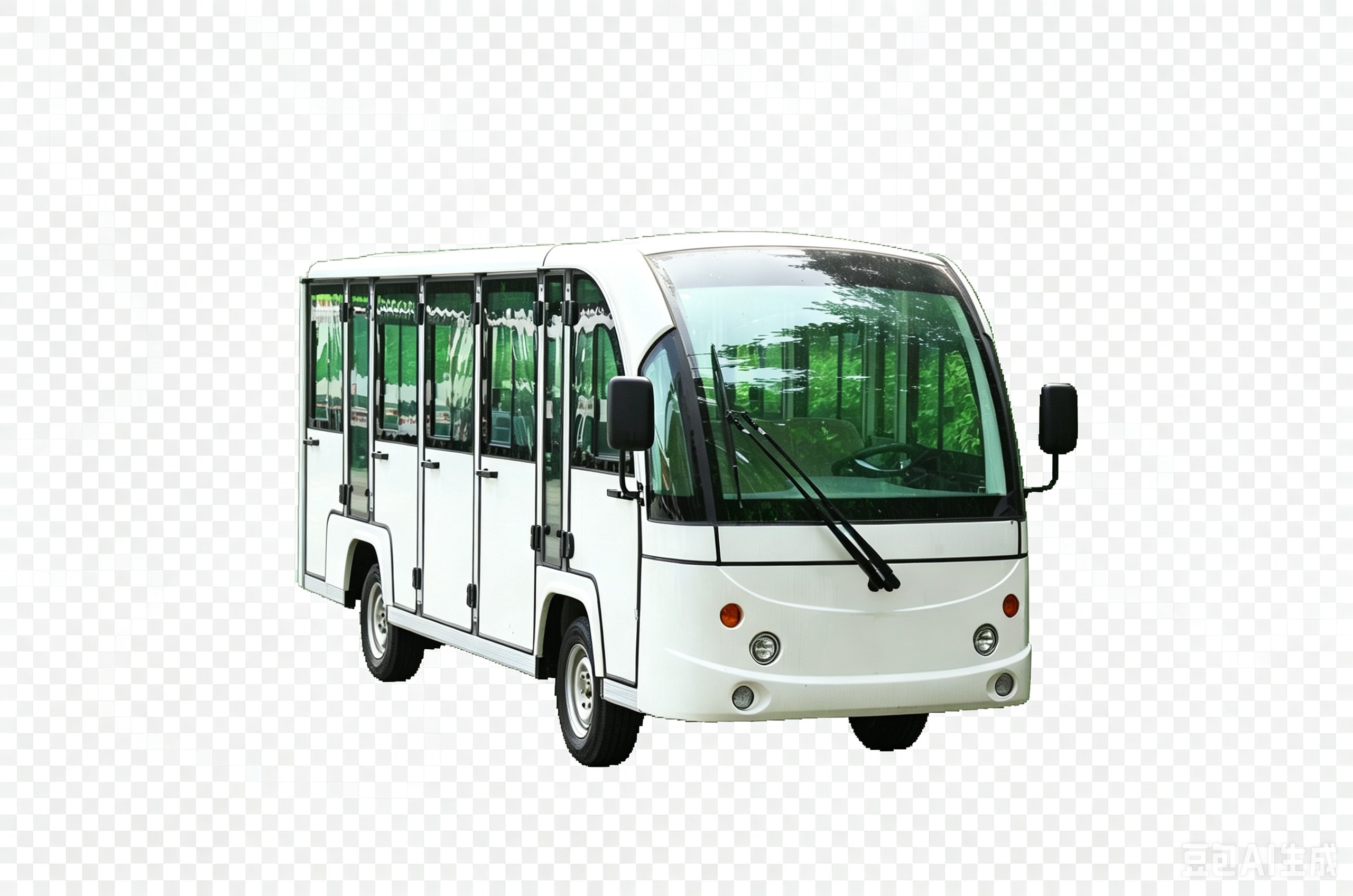 14座封闭式电动观光车