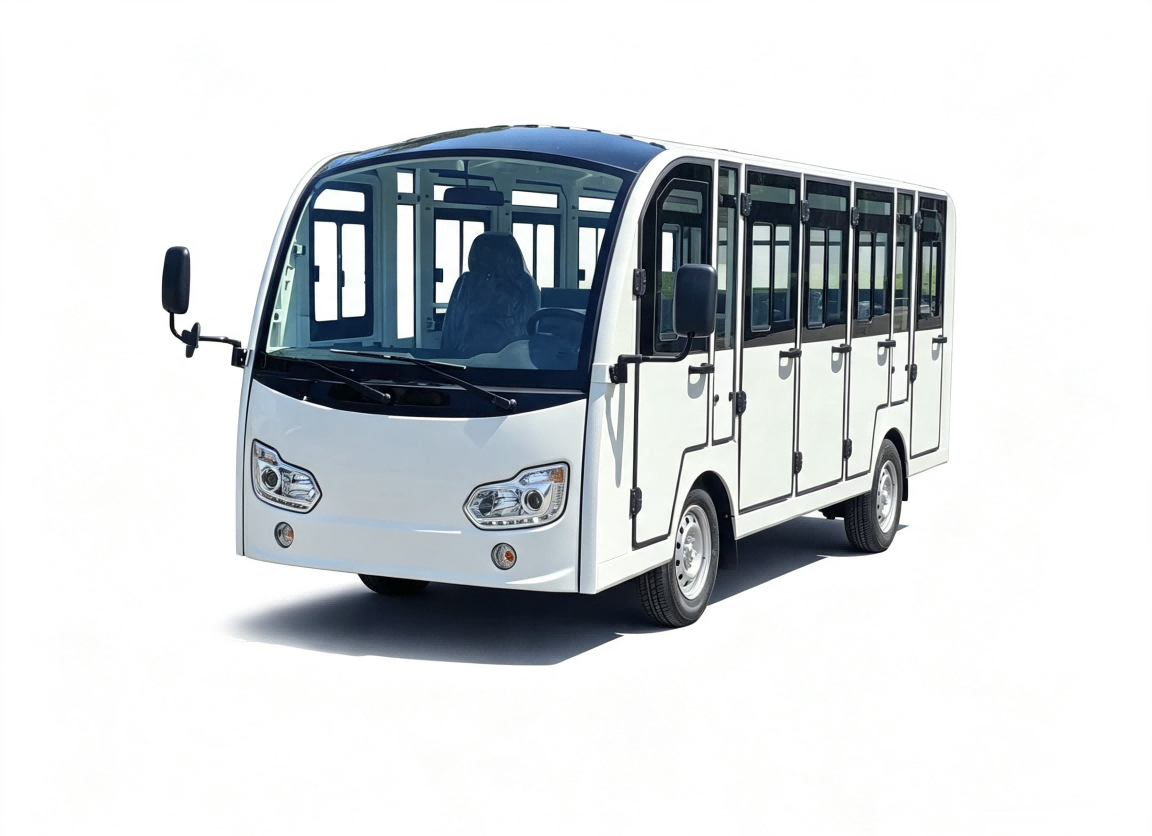 14座封闭式燃油观光车