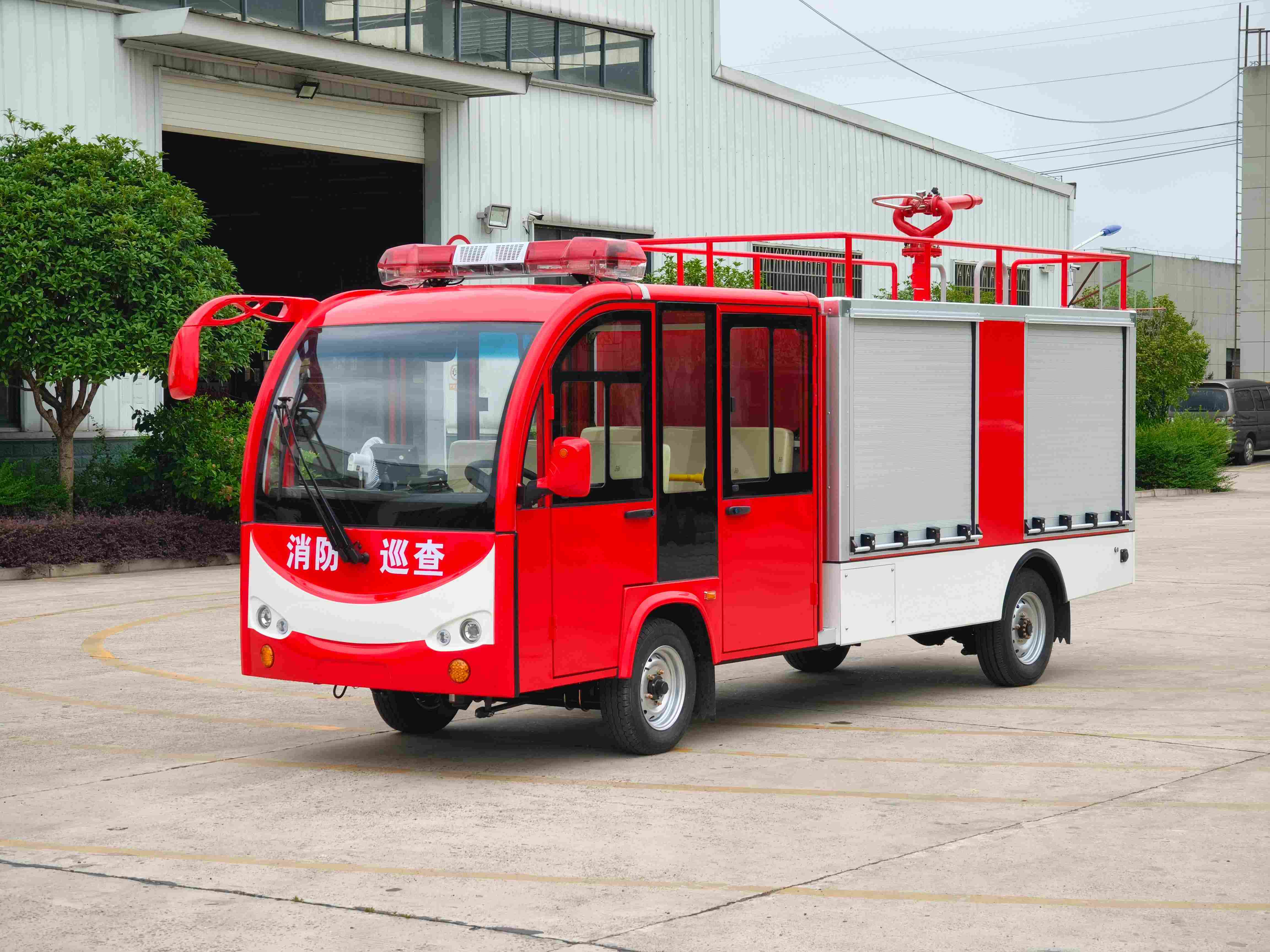 双排5座电动消防车